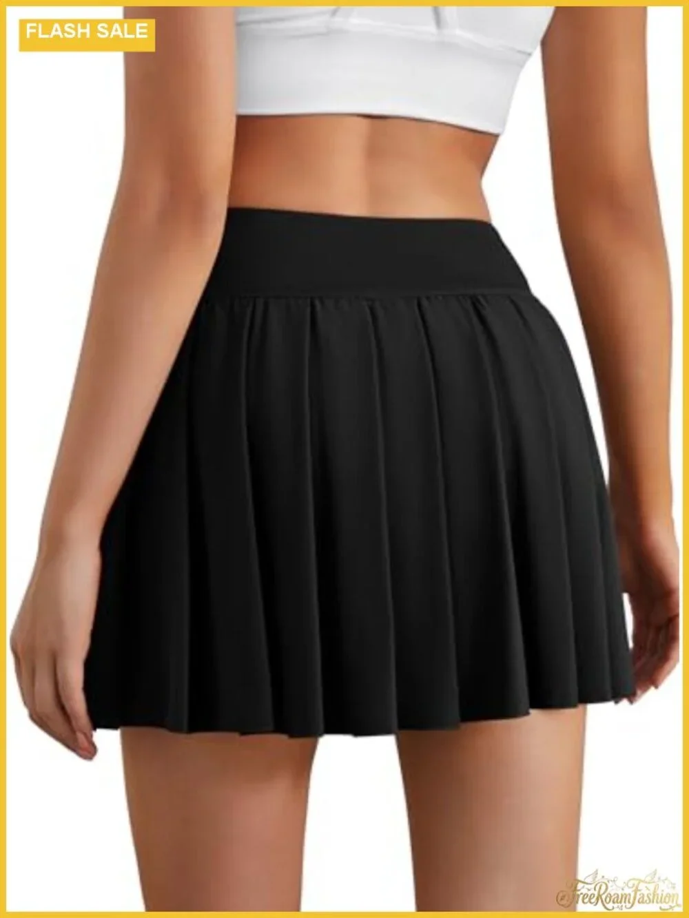 Pleated Tennis Skort High Waisted Golf Skirt with Pockets & Built-in Shorts